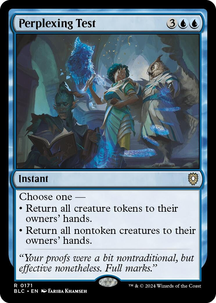 Image for Perplexing Test (171) [Bloomburrow] - Magic: The Gathering