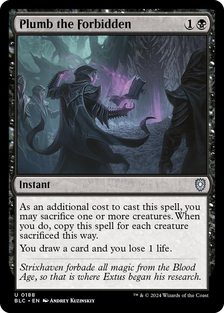 Image for Plumb the Forbidden (188) [Bloomburrow] - Magic: The Gathering
