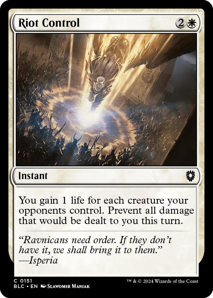 Image for Riot Control (151) [Bloomburrow] - Magic: The Gathering