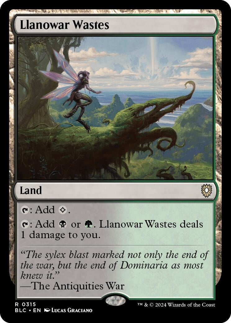 Image for Llanowar Wastes (315) [Bloomburrow] - Magic: The Gathering