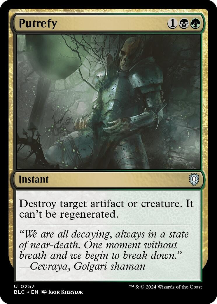 Image for Putrefy (257) [Bloomburrow] - Magic: The Gathering