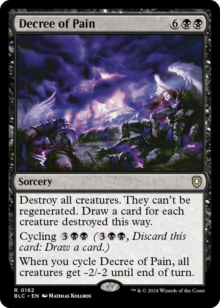 Image for Decree of Pain (182) [Bloomburrow] - Magic: The Gathering