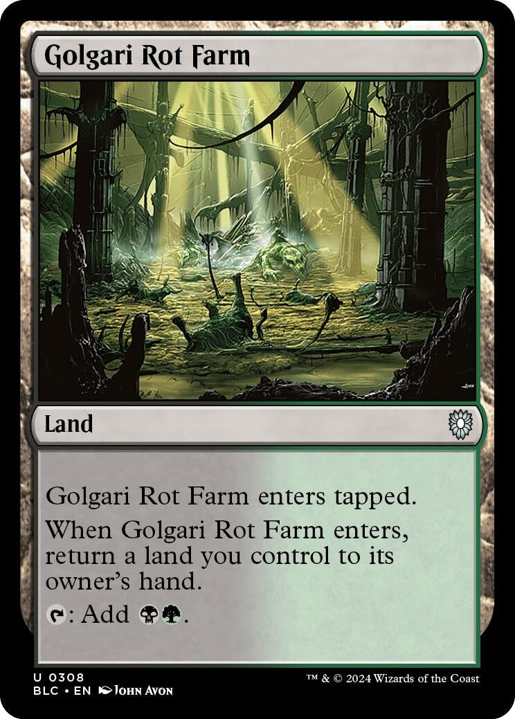 Image for Golgari Rot Farm (308) [Bloomburrow] - Magic: The Gathering