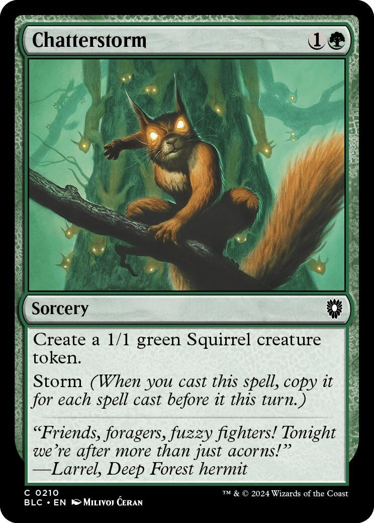 Image for Chatterstorm (210) [Bloomburrow] - Magic: The Gathering