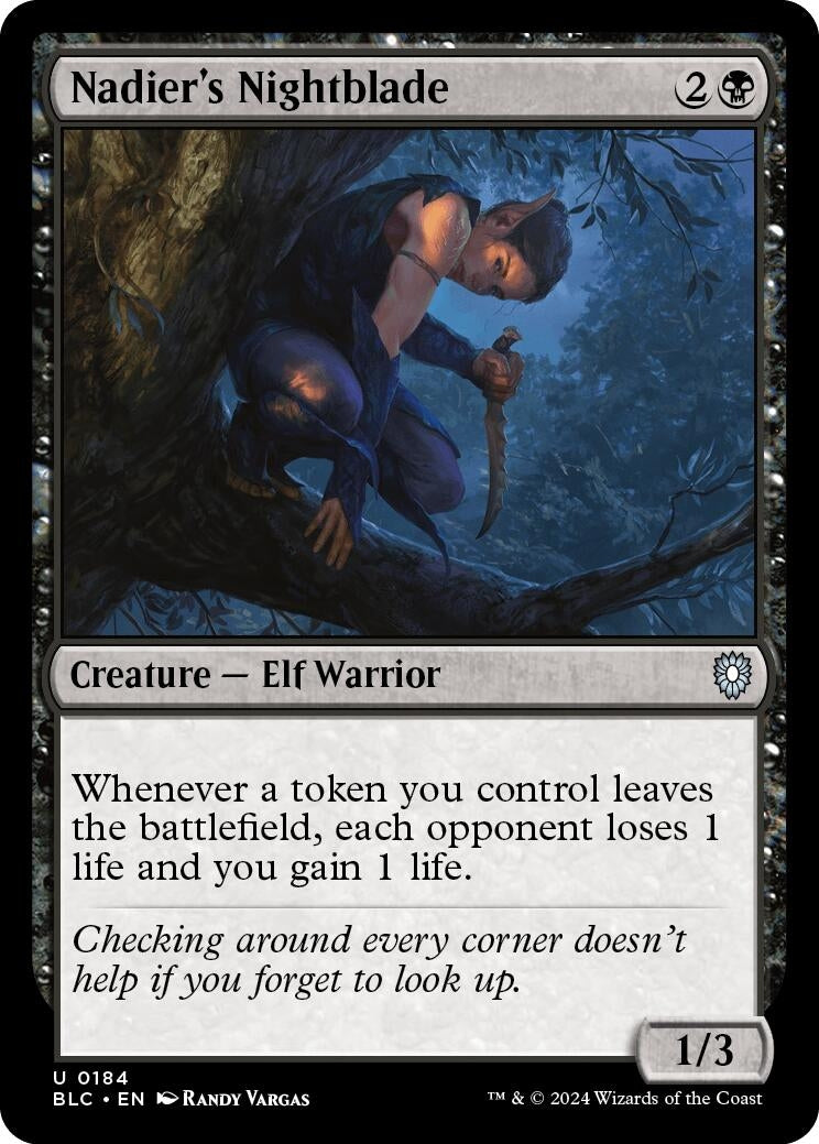 Image for Nadier's Nightblade (184) [Bloomburrow] - Magic: The Gathering