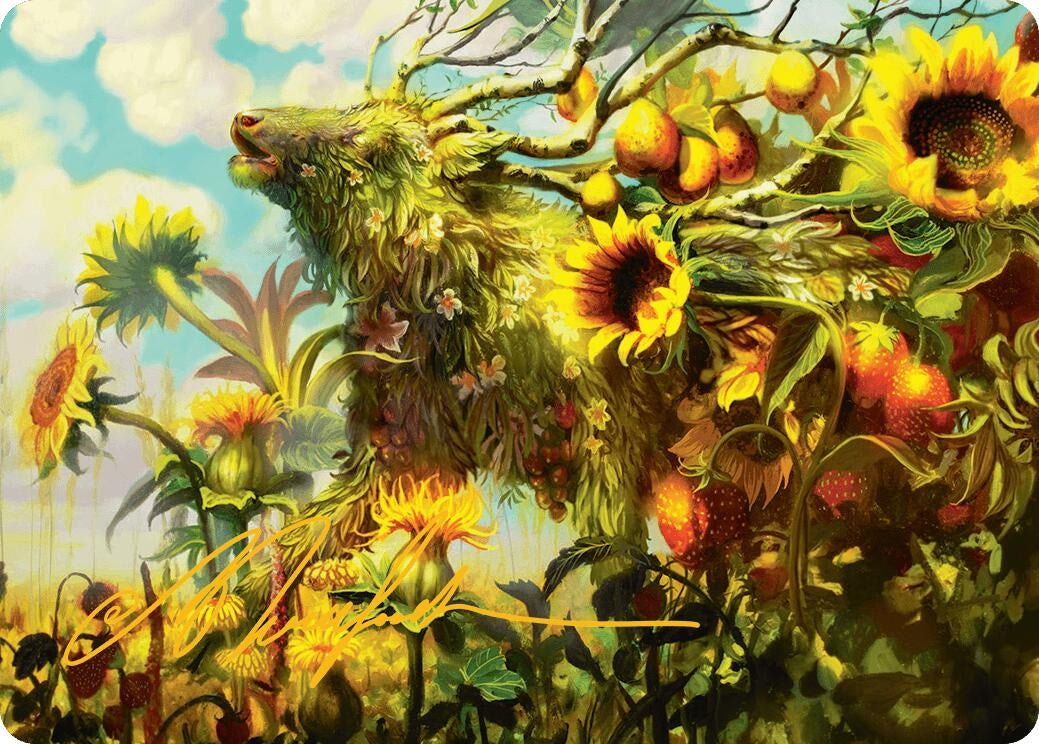 Image for Beza, the Bounding Spring Art Card (Gold-Stamped Signature) (1) [Bloomburrow] - Magic: The Gathering