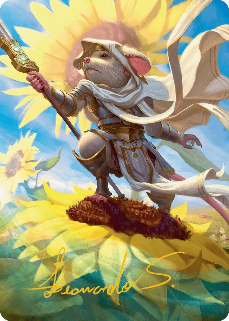 Image for Elspeth, Sun's Champion Art Card (Gold-Stamped Signature) (53) [Bloomburrow] - Magic: The Gathering