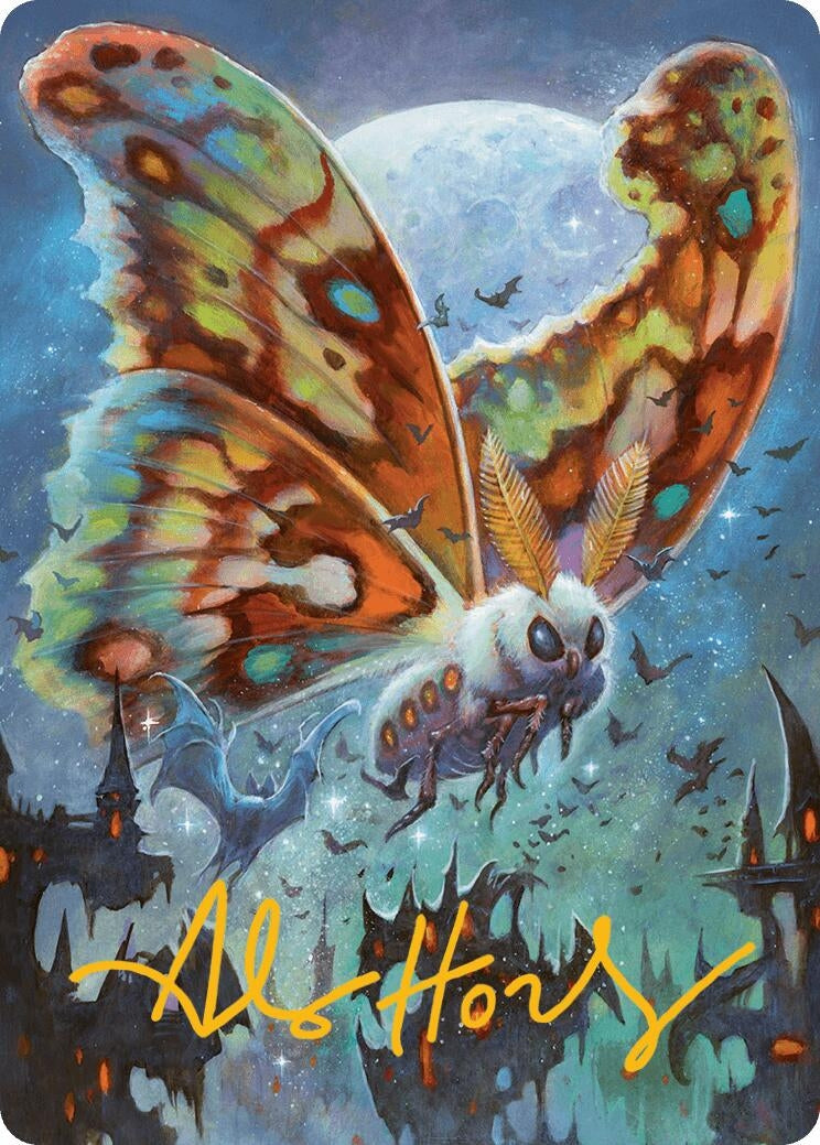 Image for Luminous Broodmoth Art Card (Gold-Stamped Signature) (48) [Bloomburrow] - Magic: The Gathering