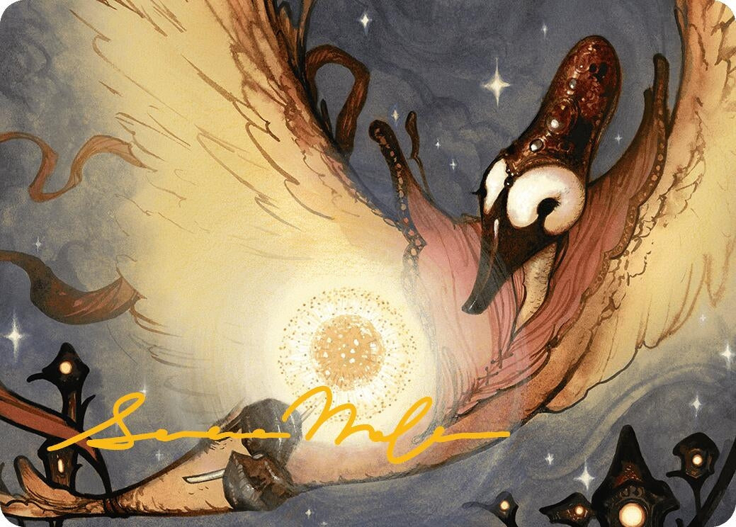 Image for Salvation Swan Art Card (Gold-Stamped Signature) (38) [Bloomburrow] - Magic: The Gathering