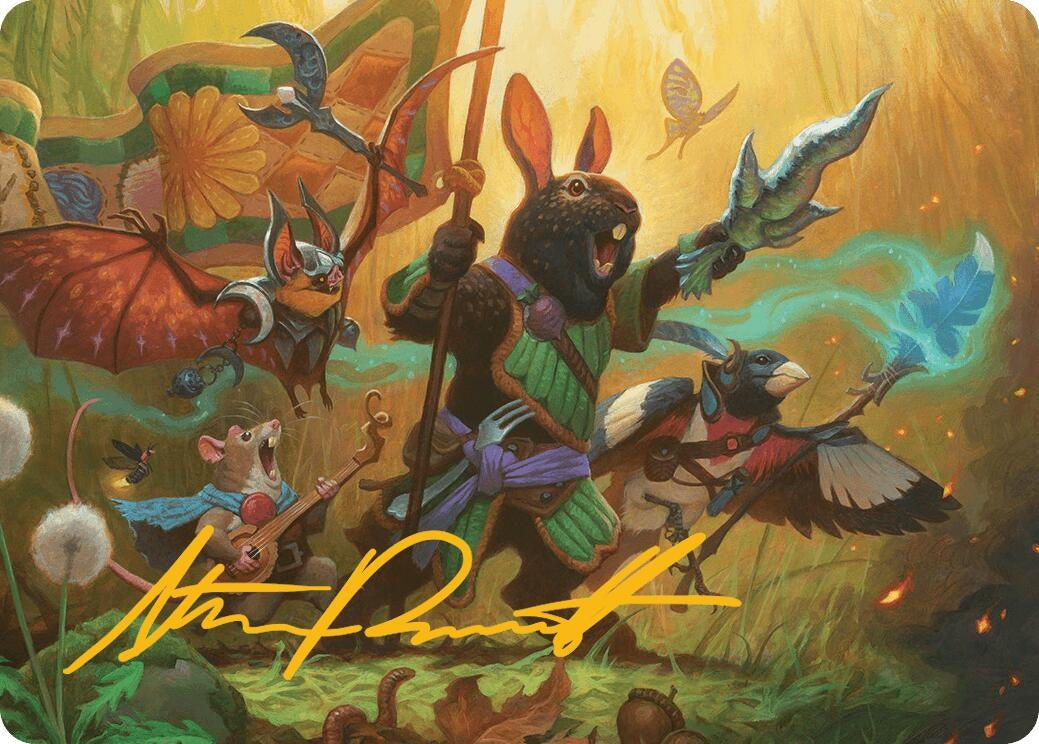 Image for Valley Questcaller Art Card (Gold-Stamped Signature) (4) [Bloomburrow] - Magic: The Gathering