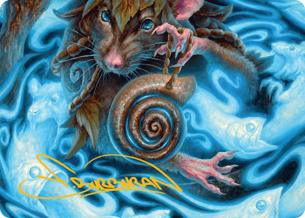 Image for Mind Spiral Art Card (Gold-Stamped Signature) (8) [Bloomburrow] - Magic: The Gathering
