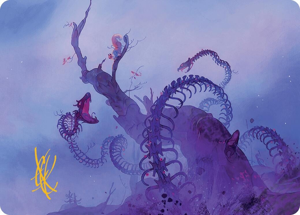 Image for Coiling Rebirth Art Card (Gold-Stamped Signature) (44) [Bloomburrow] - Magic: The Gathering