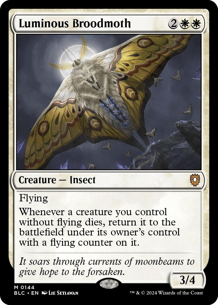 Image for Luminous Broodmoth (144) [Bloomburrow] - Magic: The Gathering