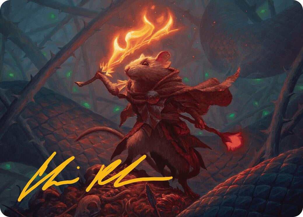 Image for Emberheart Challenger Art Card (Gold-Stamped Signature) (19) [Bloomburrow] - Magic: The Gathering