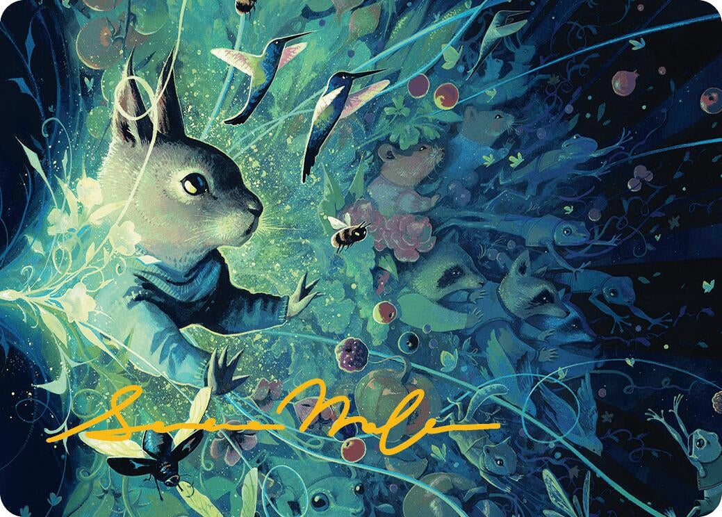 Image for For the Common Good Art Card (22/54) (Gold-Stamped Signature) (22) [Bloomburrow] - Magic: The Gathering