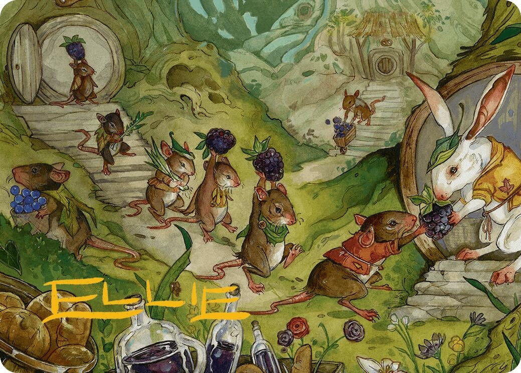 Image for For the Common Good Art Card (43/54) (Gold-Stamped Signature) (43) [Bloomburrow] - Magic: The Gathering