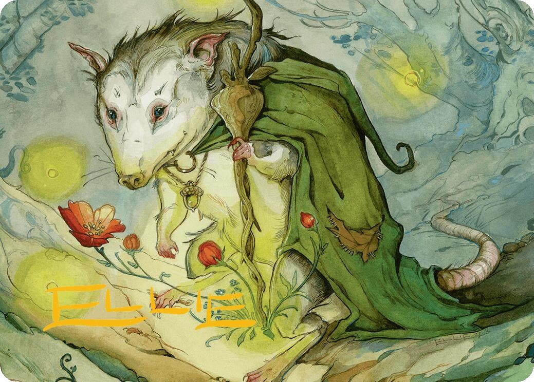 Image for Tender Wildguide Art Card (Gold-Stamped Signature) (34) [Bloomburrow] - Magic: The Gathering
