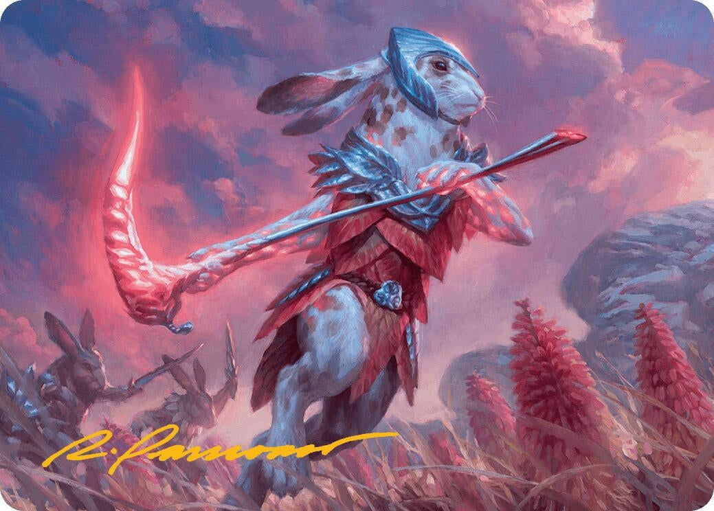 Image for Baylen, the Haymaker Art Card (Gold-Stamped Signature) (25) [Bloomburrow] - Magic: The Gathering