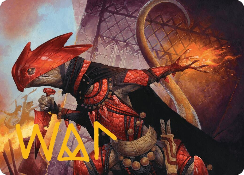 Image for Cindering Cutthroat Art Card (Gold-Stamped Signature) (26) [Bloomburrow] - Magic: The Gathering