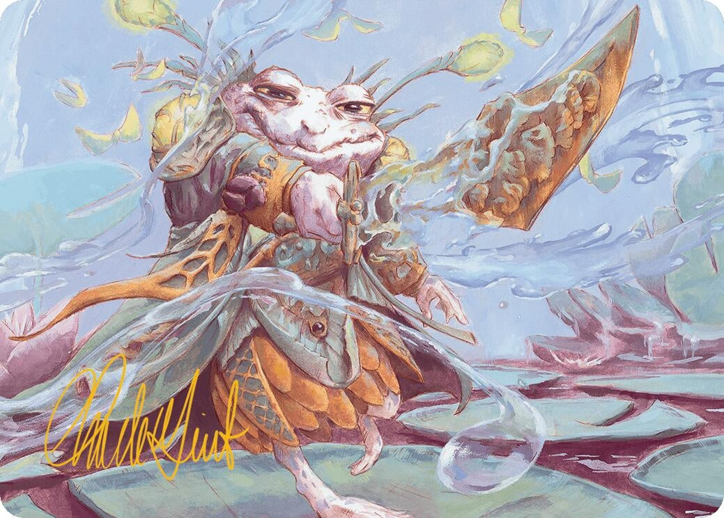 Image for Glarb, Calamity's Augur Art Card (Gold-Stamped Signature) (40) [Bloomburrow] - Magic: The Gathering