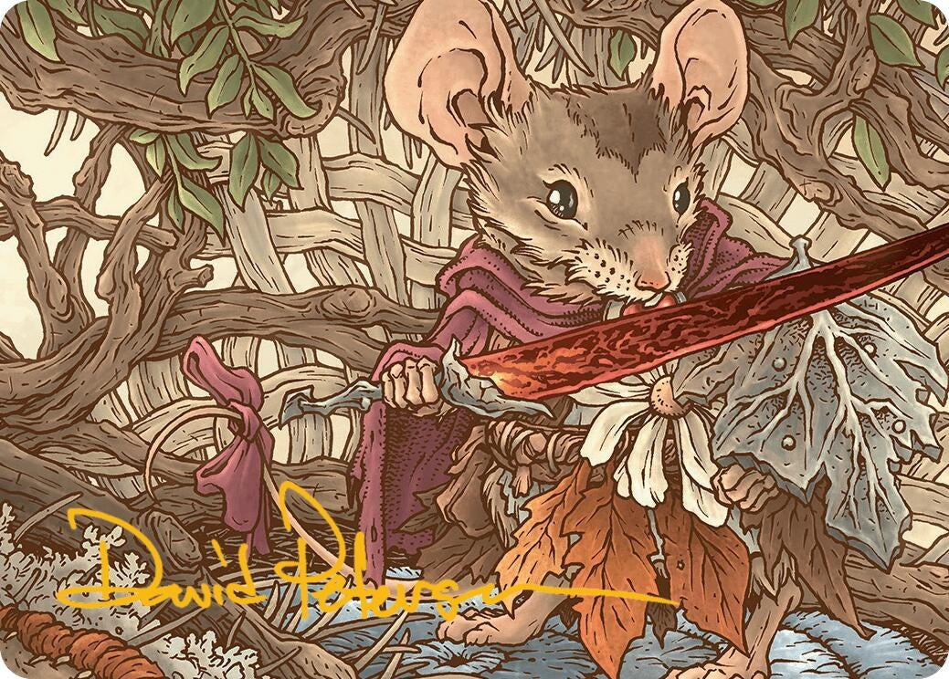 Image for Mabel, Heir to Cragflame Art Card (Gold-Stamped Signature) (45) [Bloomburrow] - Magic: The Gathering