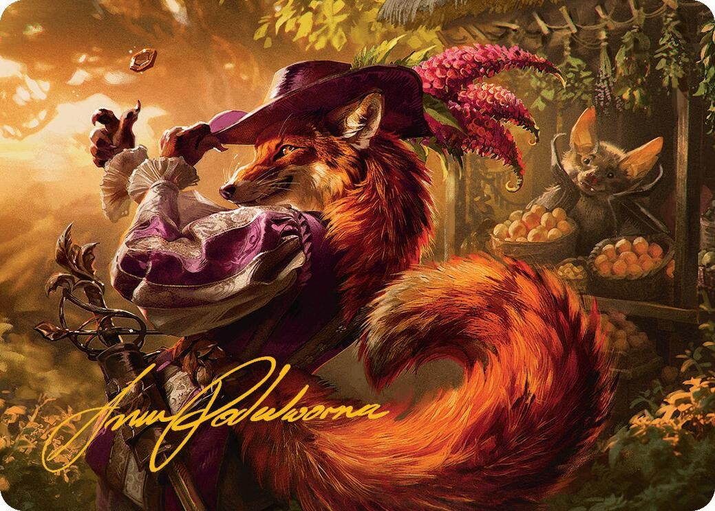 Image for Mr. Foxglove Art Card (Gold-Stamped Signature) (31) [Bloomburrow] - Magic: The Gathering