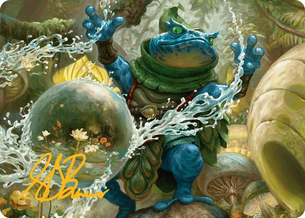Image for Pond Prophet Art Card (Gold-Stamped Signature) (29) [Bloomburrow] - Magic: The Gathering