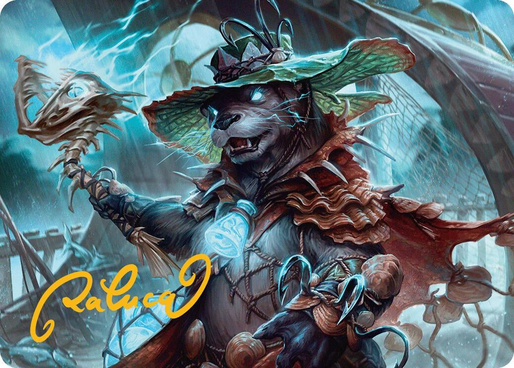 Image for Tempest Angler Art Card (Gold-Stamped Signature) (30) [Bloomburrow] - Magic: The Gathering