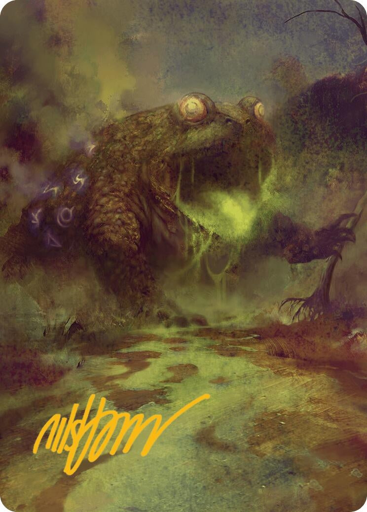 Image for The Gitrog Monster Art Card (Gold-Stamped Signature) (52) [Bloomburrow] - Magic: The Gathering