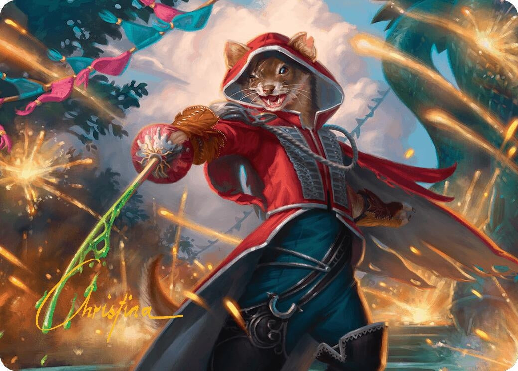 Image for The Infamous Cruelclaw Art Card (Gold-Stamped Signature) (28) [Bloomburrow] - Magic: The Gathering