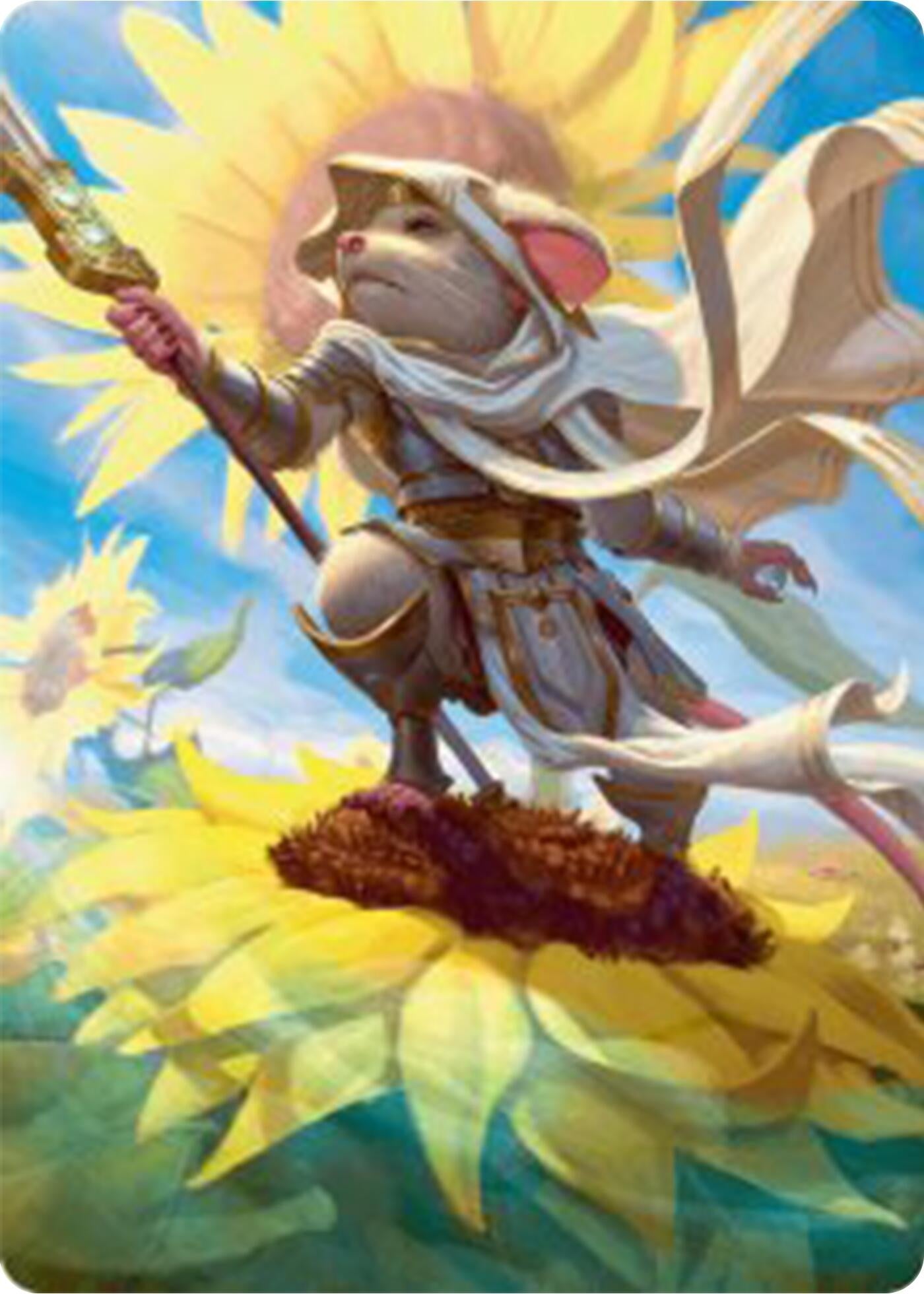 Elspeth, Sun's Champion Art Card (53) [Art Series: Bloomburrow]