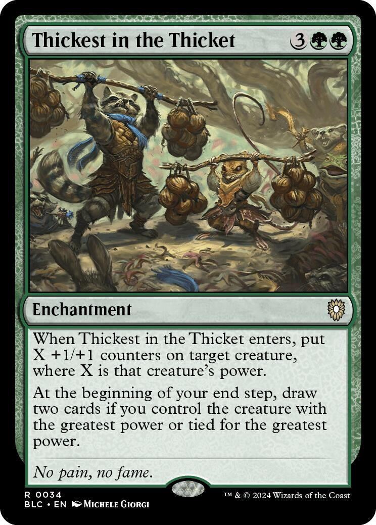 Image for Thickest in the Thicket (34) [Bloomburrow] - Magic: The Gathering