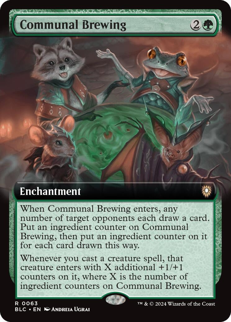 Image for Communal Brewing (Extended Art) (63) [Bloomburrow] - Magic: The Gathering