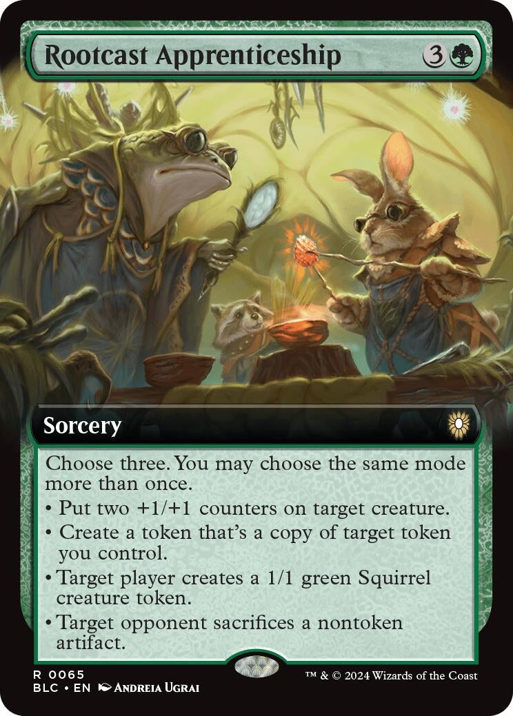 Image for Rootcast Apprenticeship (Extended Art) (65) [Bloomburrow] - Magic: The Gathering