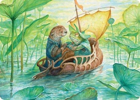 Image for Run Away Together Art Card (11) [Bloomburrow] - Magic: The Gathering