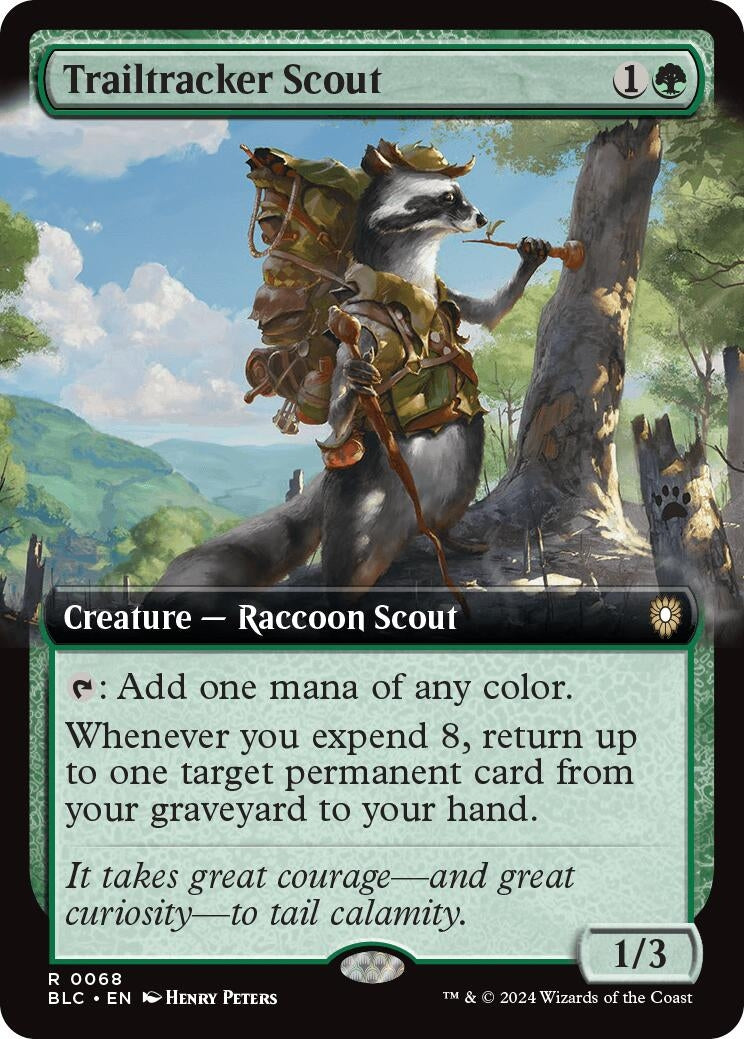 Image for Trailtracker Scout (Extended Art) (68) [Bloomburrow] - Magic: The Gathering