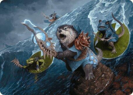 Image for Valley Floodcaller Art Card (13) [Bloomburrow] - Magic: The Gathering