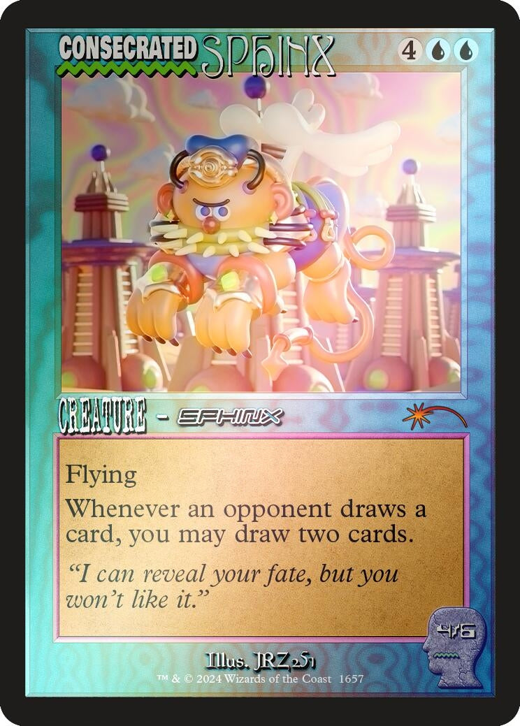 Image for Consecrated Sphinx (1657) (Rainbow Foil) (1657) [Secret Lair Drop Series] - Magic: The Gathering