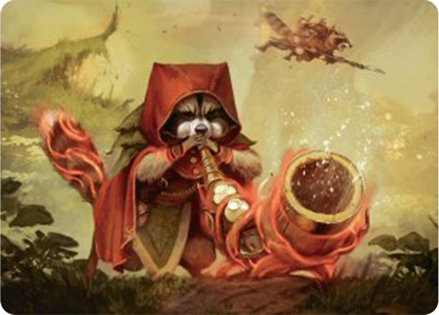 Image for Raccoon Rallier Art Card (20) [Bloomburrow] - Magic: The Gathering