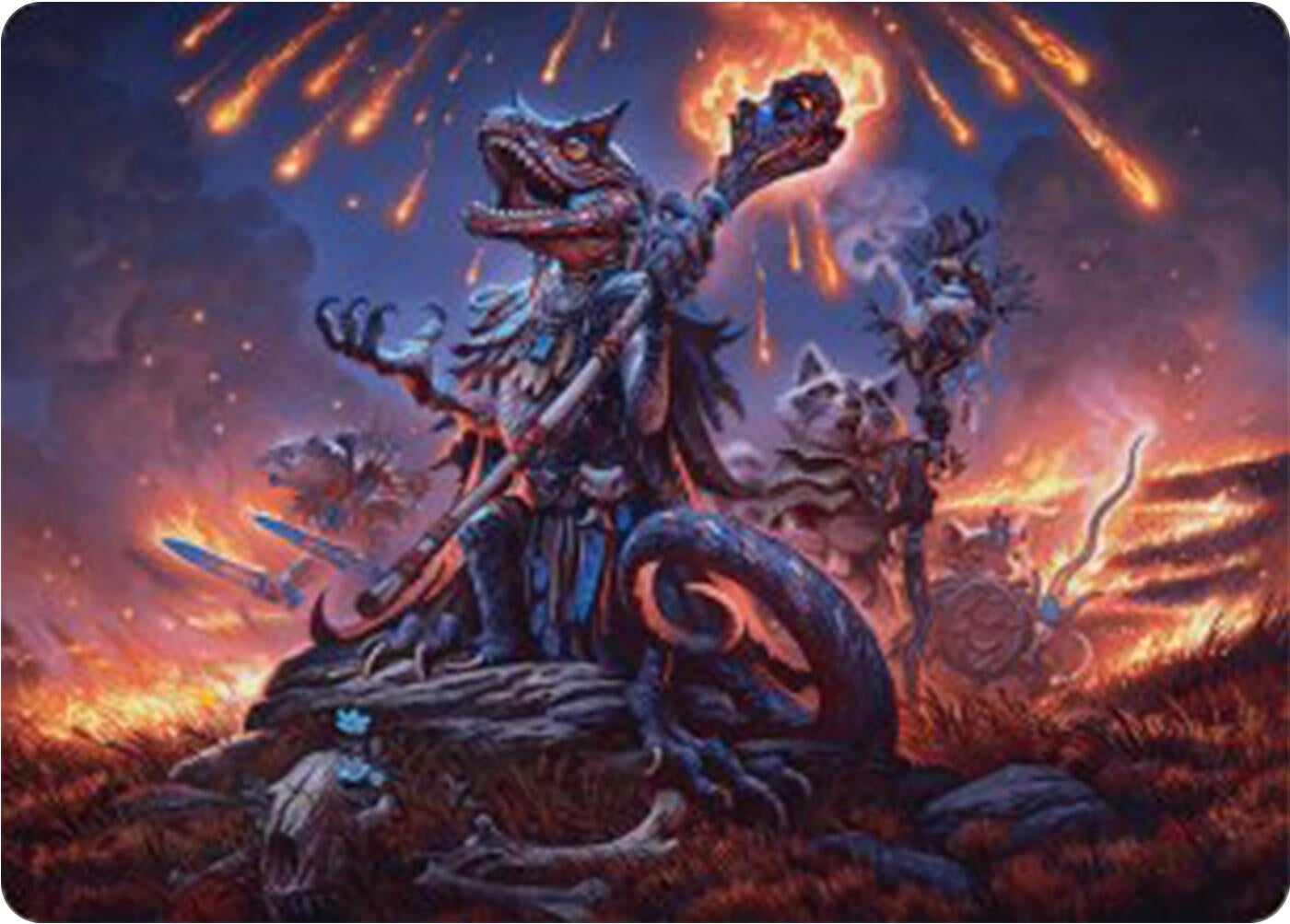 Image for Valley Flamecaller Art Card (21) [Bloomburrow] - Magic: The Gathering