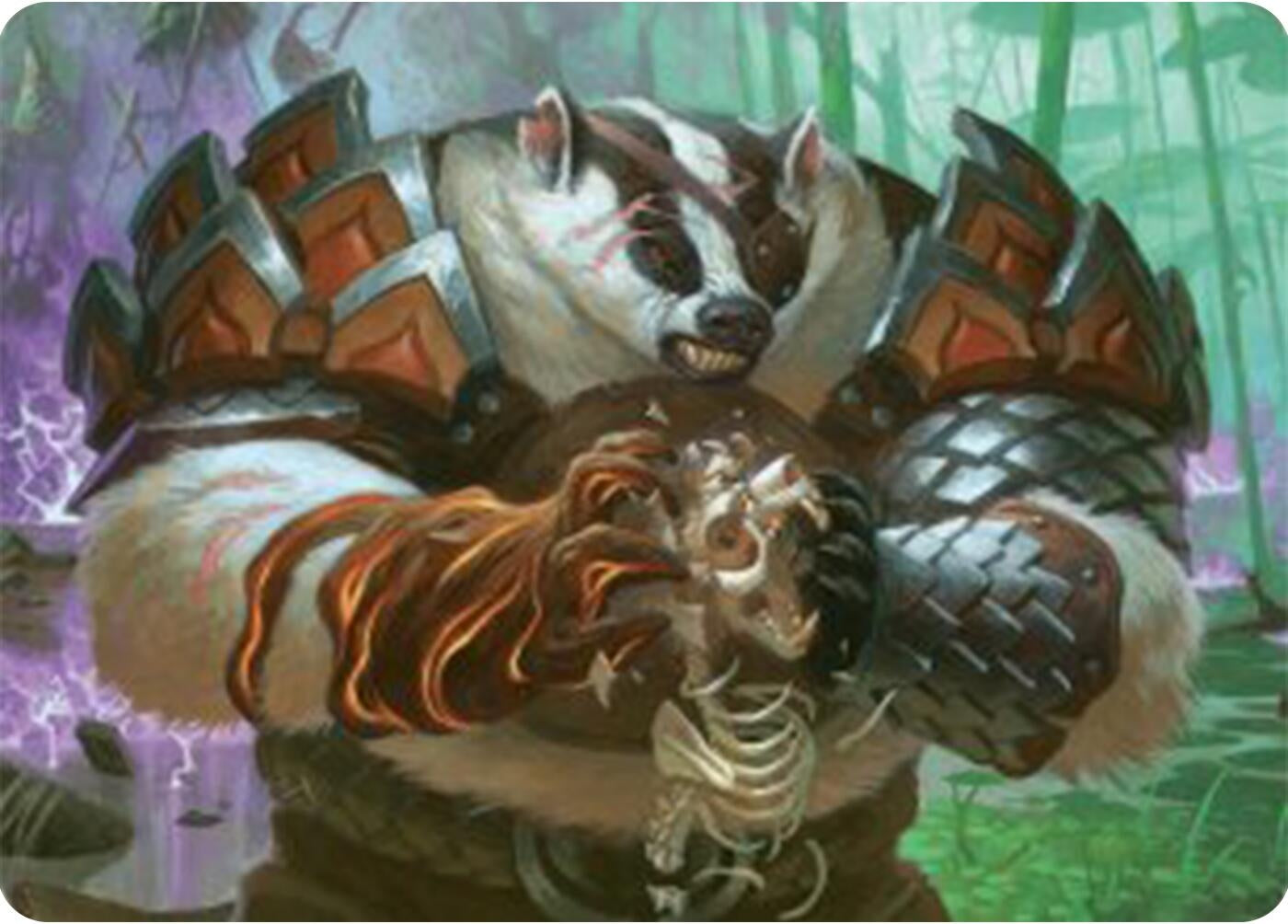 Image for Hugs, Grisly Guardian Art Card (27) [Bloomburrow] - Magic: The Gathering