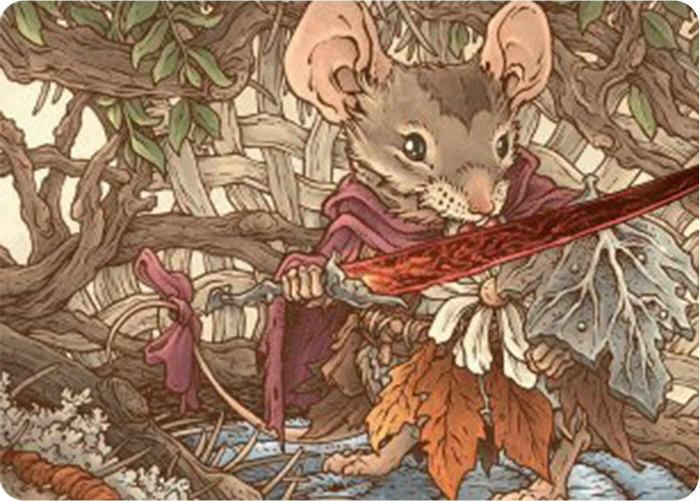 Image for Mabel, Heir to Cragflame Art Card (45) [Bloomburrow] - Magic: The Gathering