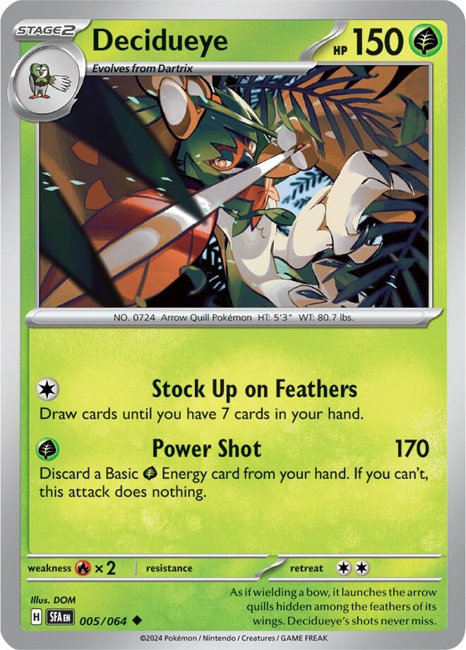 Image for Decidueye (005/064) [SV: Shrouded Fable] - Pokemon