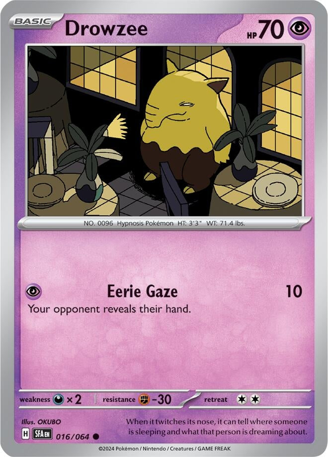 Image for Drowzee (016/064) [SV: Shrouded Fable] - Pokemon