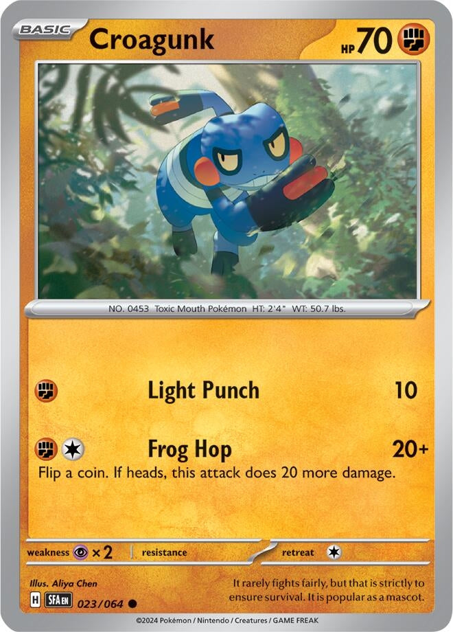 Image for Croagunk (023/064) [SV: Shrouded Fable] - Pokemon