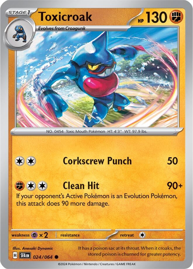 Image for Toxicroak (024/064) [SV: Shrouded Fable] - Pokemon
