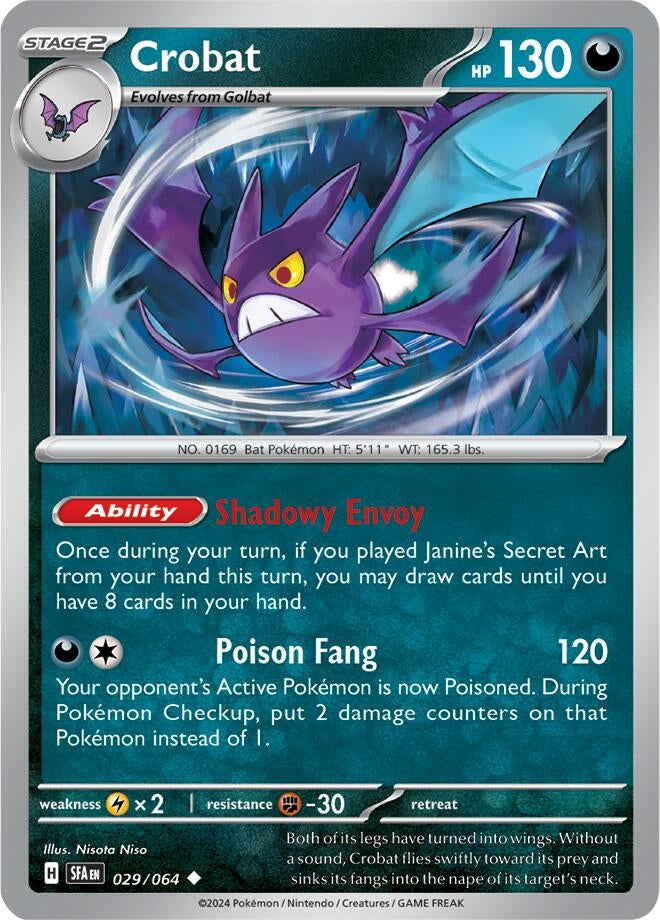 Image for Crobat (029/064) [SV: Shrouded Fable] - Pokemon
