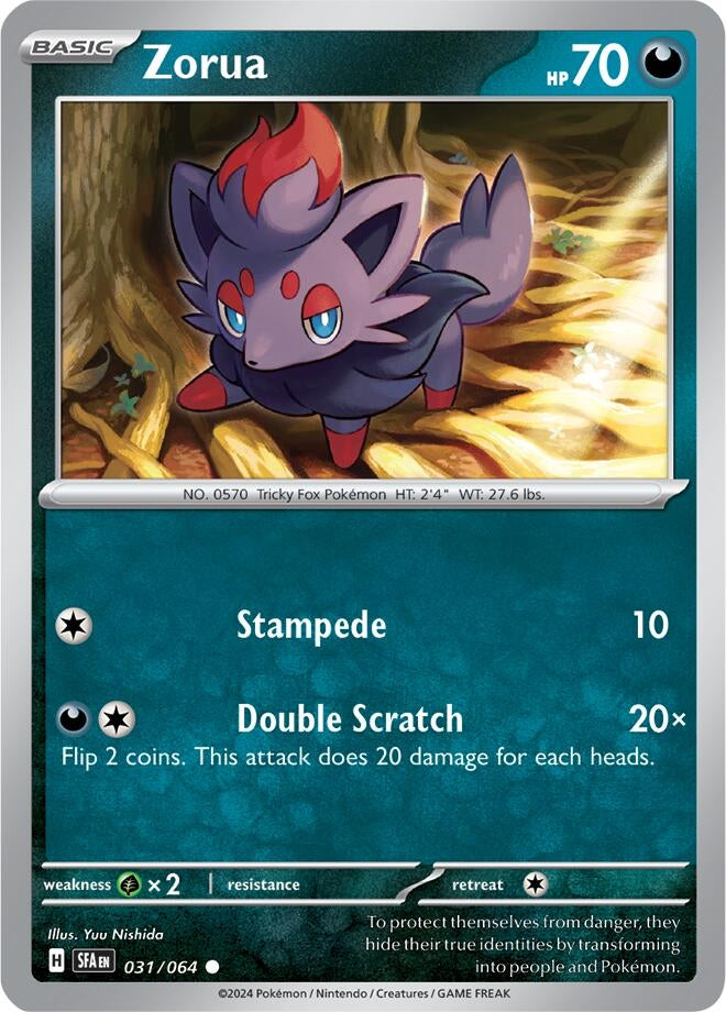Image for Zorua (031/064) [SV: Shrouded Fable] - Pokemon