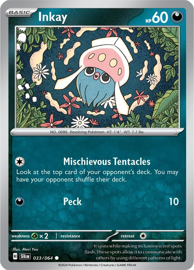 Image for Inkay (033/064) [SV: Shrouded Fable] - Pokemon