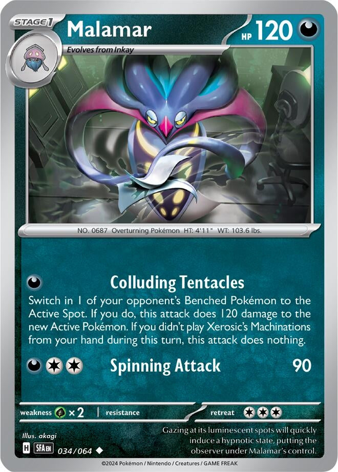 Image for Malamar (034/064) [SV: Shrouded Fable] - Pokemon